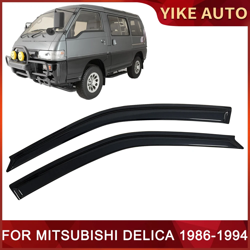 

Window Visor for MITSUBISHI Delica 1986-1994 L-300 Weathershied Door Visor Wind Sun Rain Guards Side Window Wind Deflectors