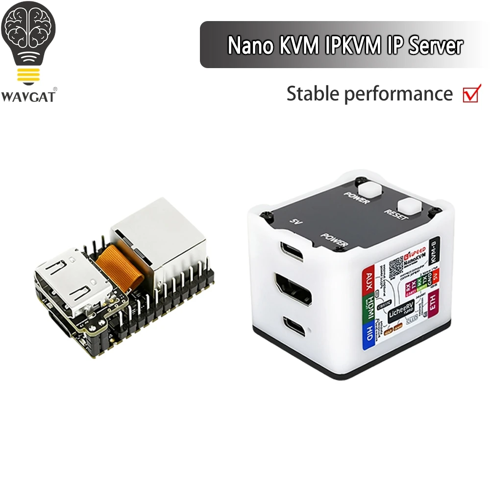 Nano KVM Lite IPKVM IP Server HDMI Over Ethernet Remote KVM Over IP Module Remote Server Management OOB Control Debug Tool