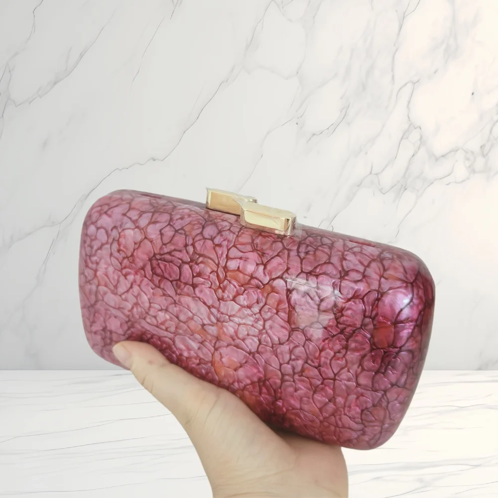 

Crossbody Messenger Wedding Party Women Prom Shoulder Mini Female Flap Purse Acrylic Spring Red Evening Clutch Bag Phone Purse