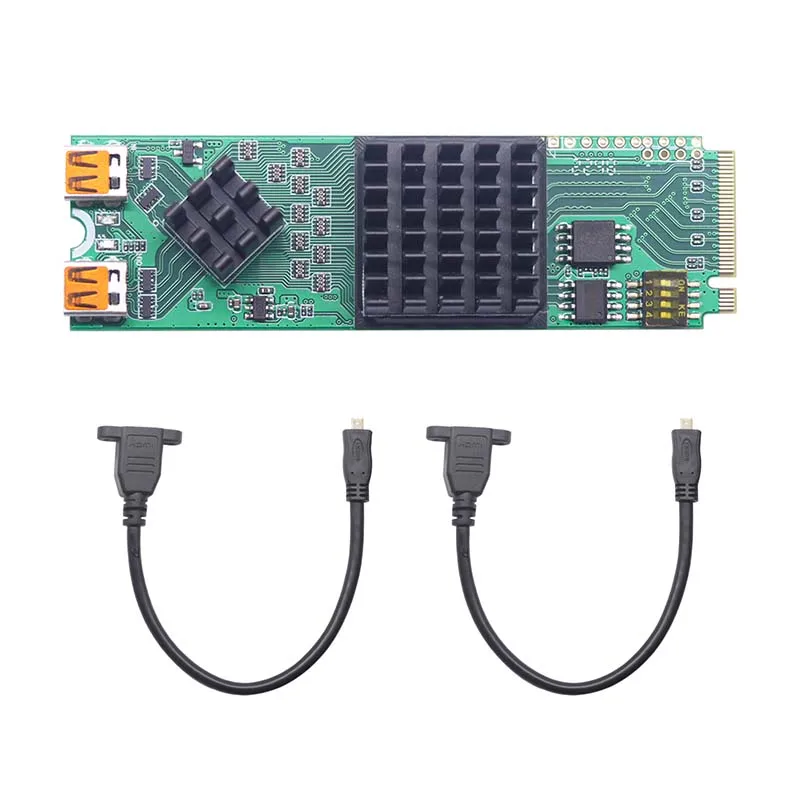 

Unisheen High Quality 2 Channel 1080p60 Video Capture Card for Zoom Skype Vmix Wirecast ManyCam VLC OBS UC3520S-M