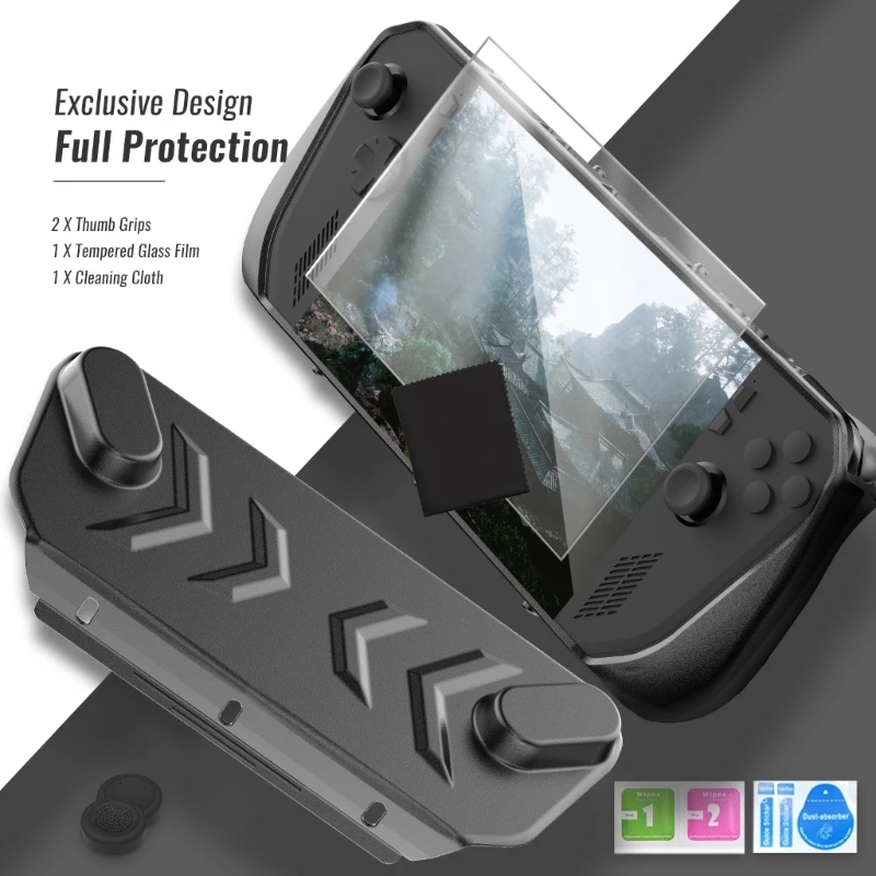Funda consola con película, tapas Joystick, funda protectora para consola