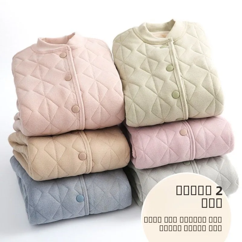 

Теплый хлопковый джет для мальчиков и девочек, внутренняя часть для осени и зимы, учащиеся средней и начальной школы, школа...