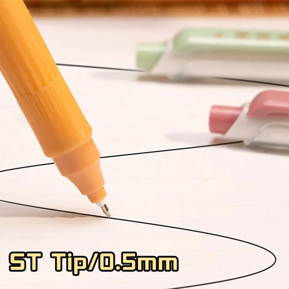 4 Buah/Set Pena Gel Tinta Hitam 0.5Mm Multifungsi Tekan Menggunakan Pena Bolpoin Cepat Kering Pena Netral Pegangan Lembut Kantor Sekolah