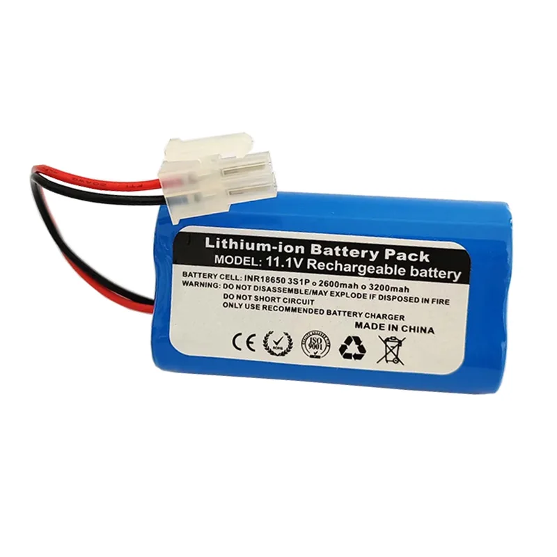 Bateria de lítio recarregável samsung 33g, 11.1v 10.8v 3200mah 3s1p para robô aspirador de pó total tovcrr30201, célula de substituição