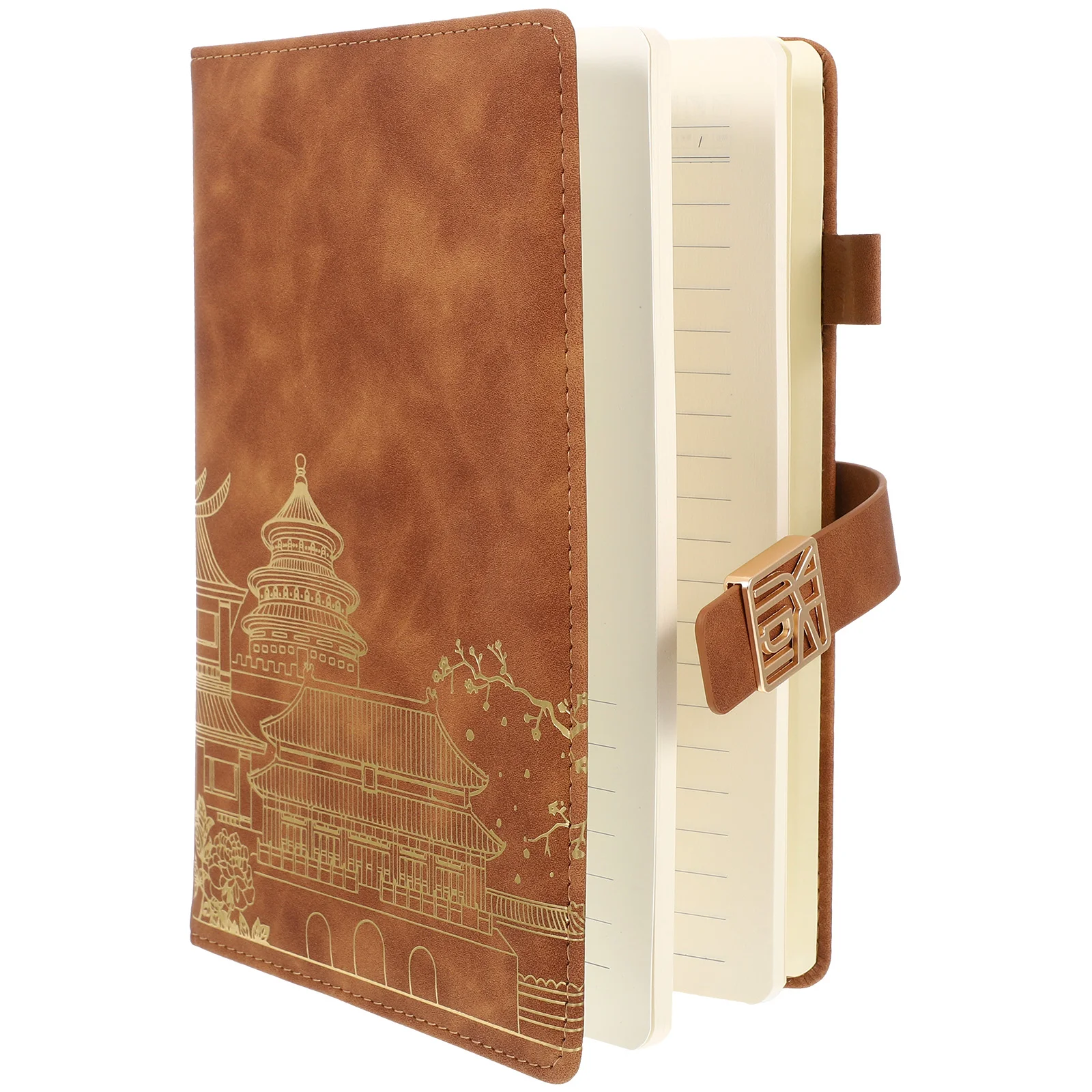 

Daily Planner Chinese Wind Notebook Portable Thicken Schedule Recording Notepads Office