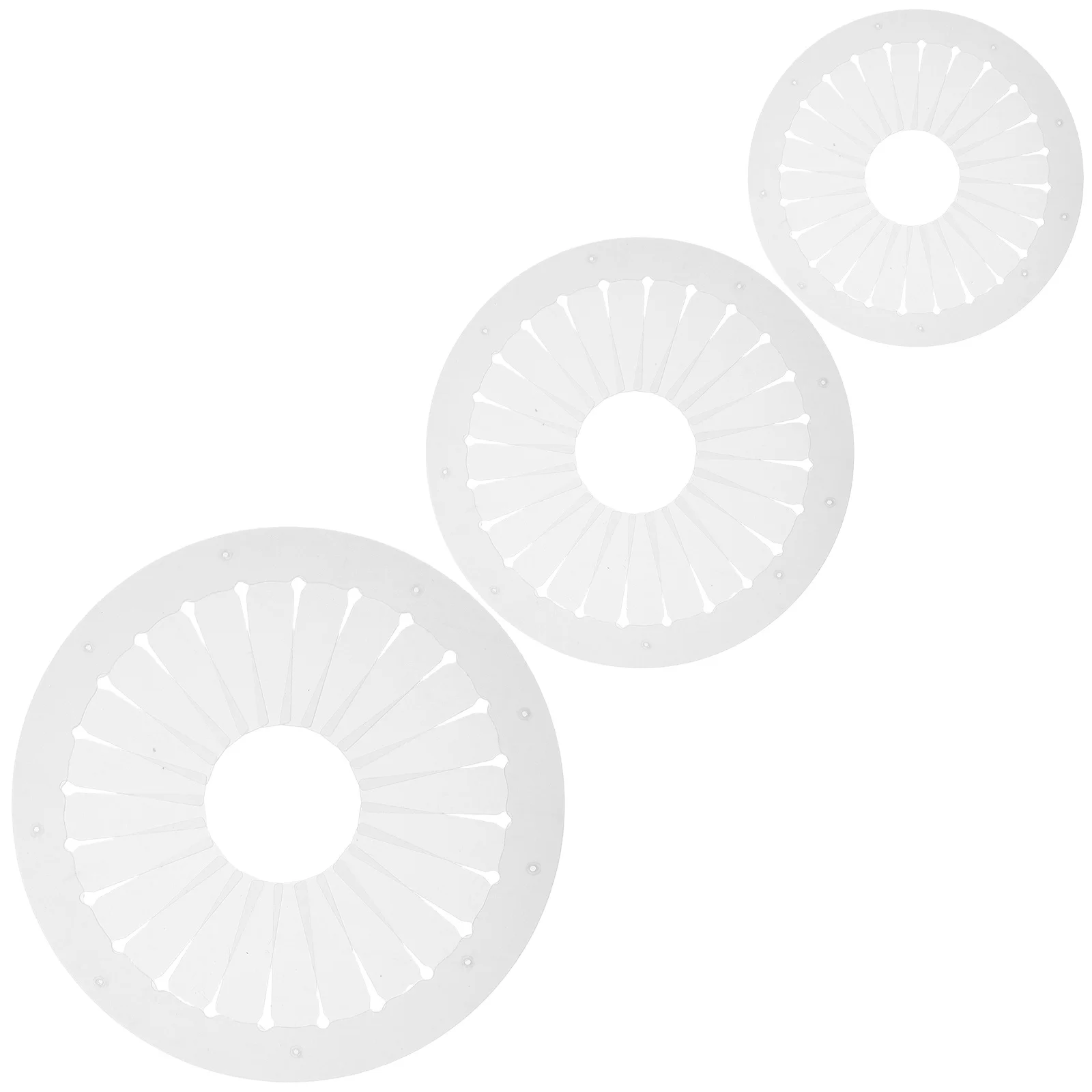 

3Pcs Ribbon Rosette Maker Easy Bow Making Board Circular Alignment Pleated Template Ribbon Pleating Tool Corsage Brooch Craft