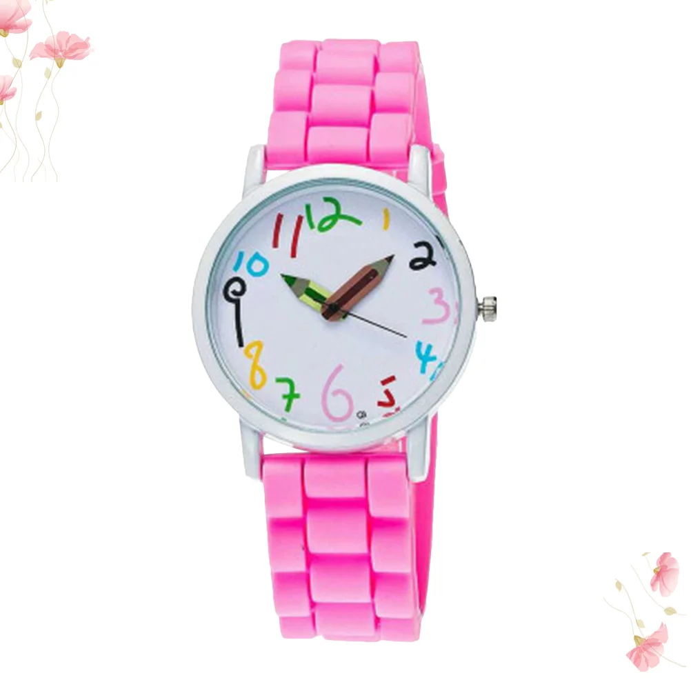 ساعة إبداعية بتصميم عصري ومضحك، مريحة للارتداء، حركة كوارتز دقيقة، ساعة كرتونية وردية #2