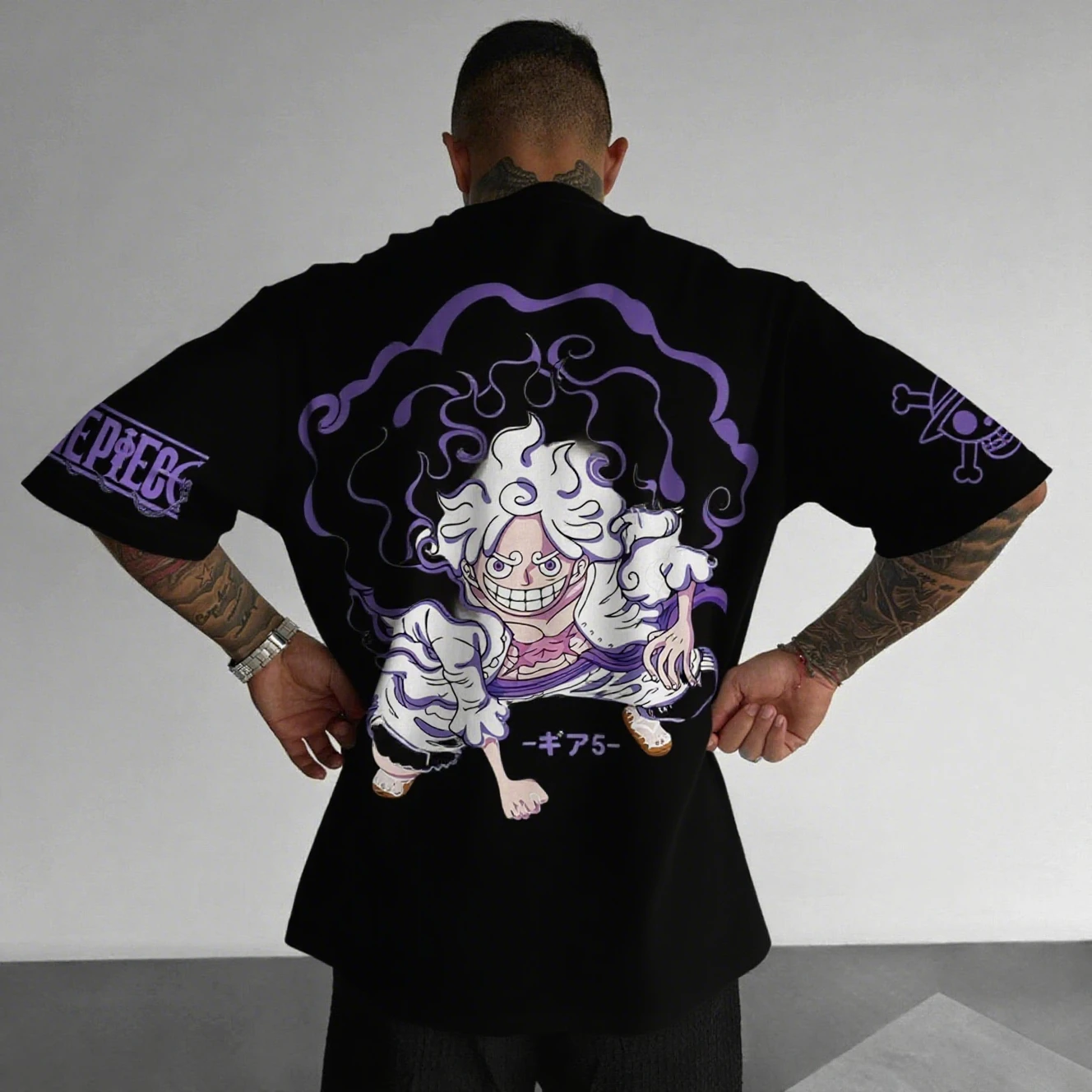 الصيف Y2k الملابس الجرافيك تي شيرت الرجال قطعة واحدة لوفي جير 5 نيكا أنيمي مطبوعة المرأة قصيرة الأكمام تي شيرت الشارع الشهير بلايز عادية #2