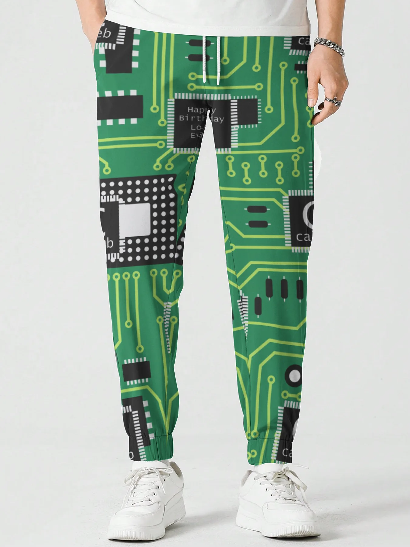Nova placa de circuito unissex impressão 3d roupas causais moda das mulheres dos homens calças hip hop plus size S-7XL calças jogger masculino S-7XL