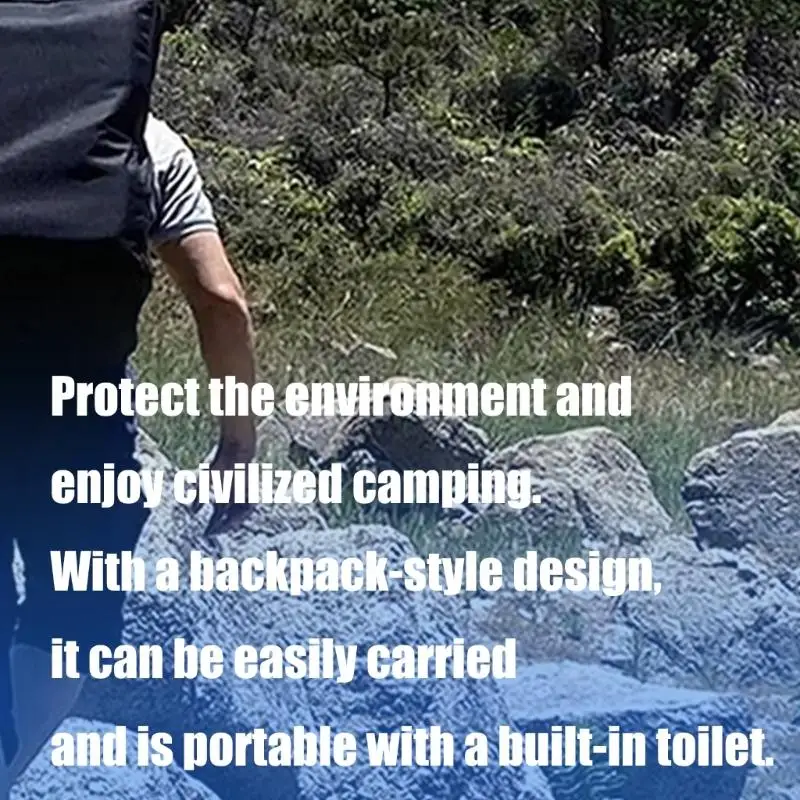 X5XA حقيبة تواليت للسفر منظم تخزين المرحاض، حقيبة حمل المرحاض، حقيبة تخزين المرحاض، سهلة الاستخدام للاستخدام في الهواء الطلق #4