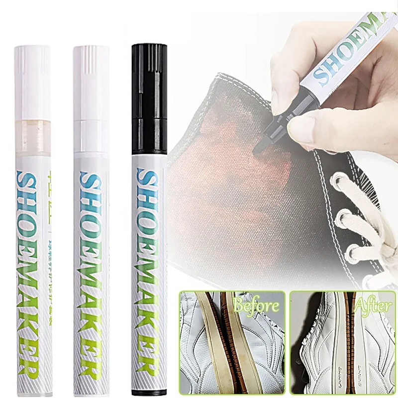 3PCS Paint for Cloth Slippers Sneaker Paint for Shoes Stains Removal  Pen Repair XB01