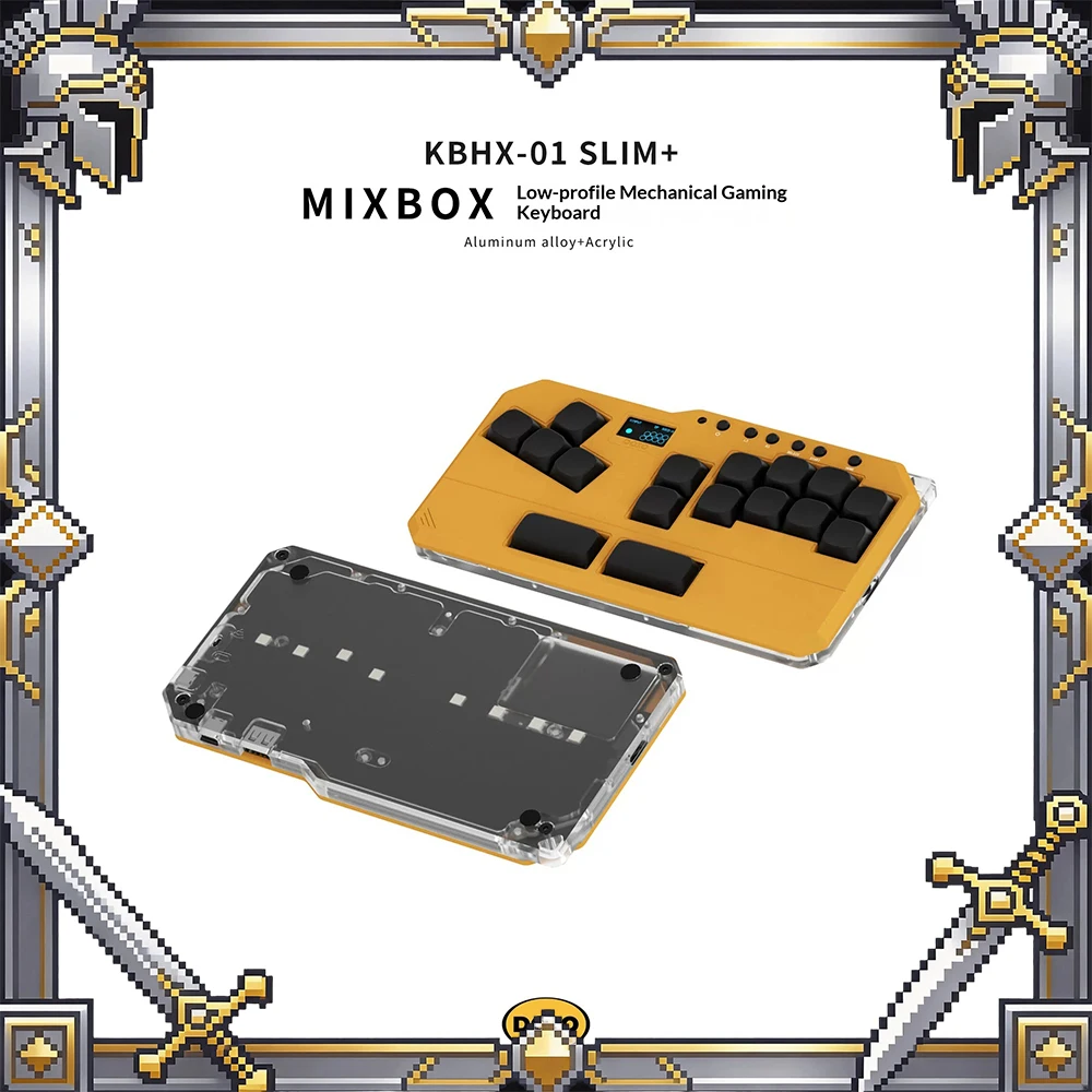 DOIO KBHX-01 game keyboard mIXBOX short axis Upgradeable 2.4G wireless keyboards Aluminum alloy CNC upper shell