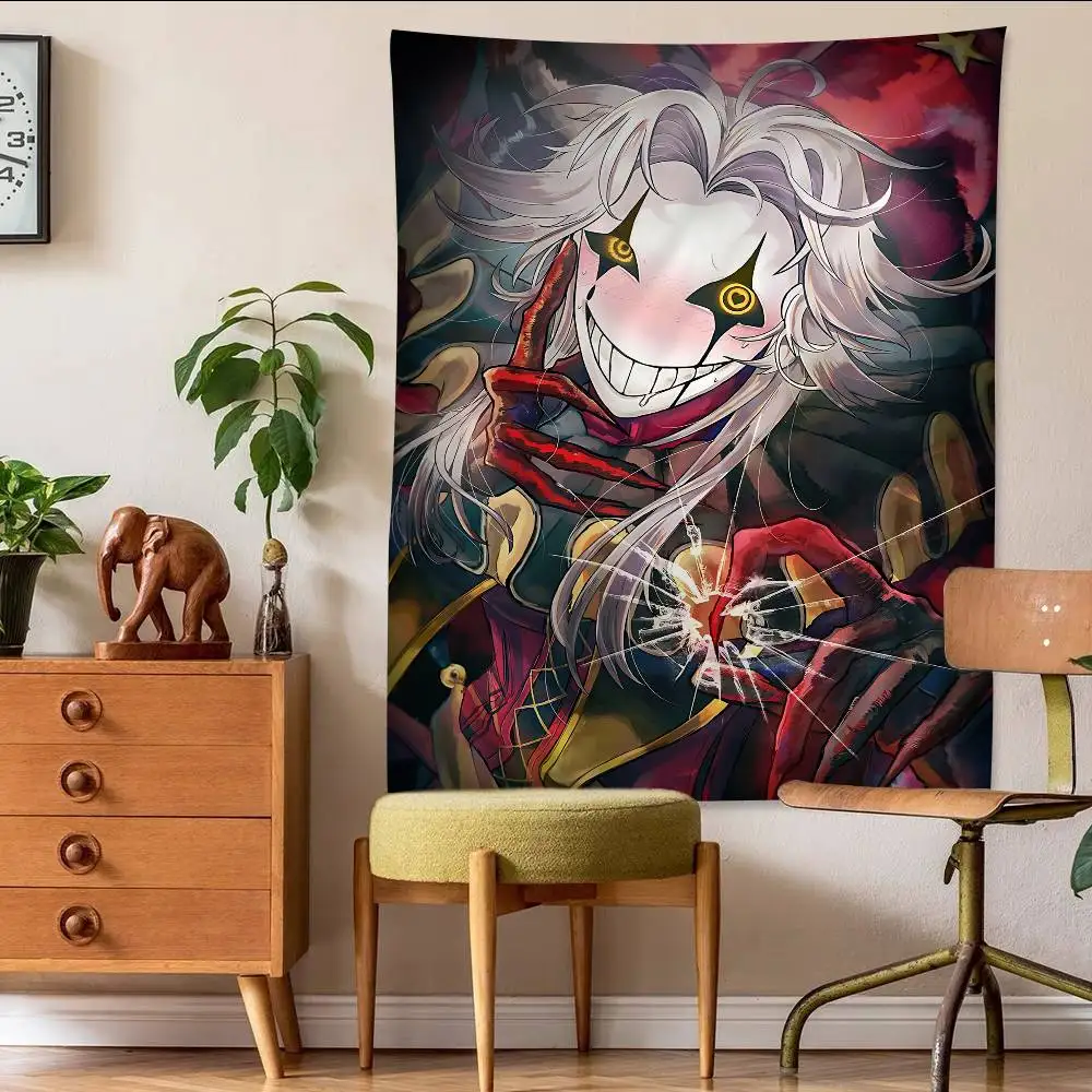 F-Freak P-Pierrots Circus Anime Tapestry Hanging Tarot Hippie Wall Rugs Dorm Home Decor