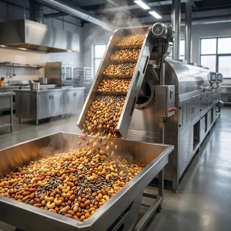 High-performance commercial peanut seed nut roaster hot air coffee roaster with excellent yield