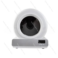 Smart Self Cleaning Cat Litter Box for Large Cats, Automatic Metal Pet Toilet Odor Control Washable Deodorizing Robot Litter Box