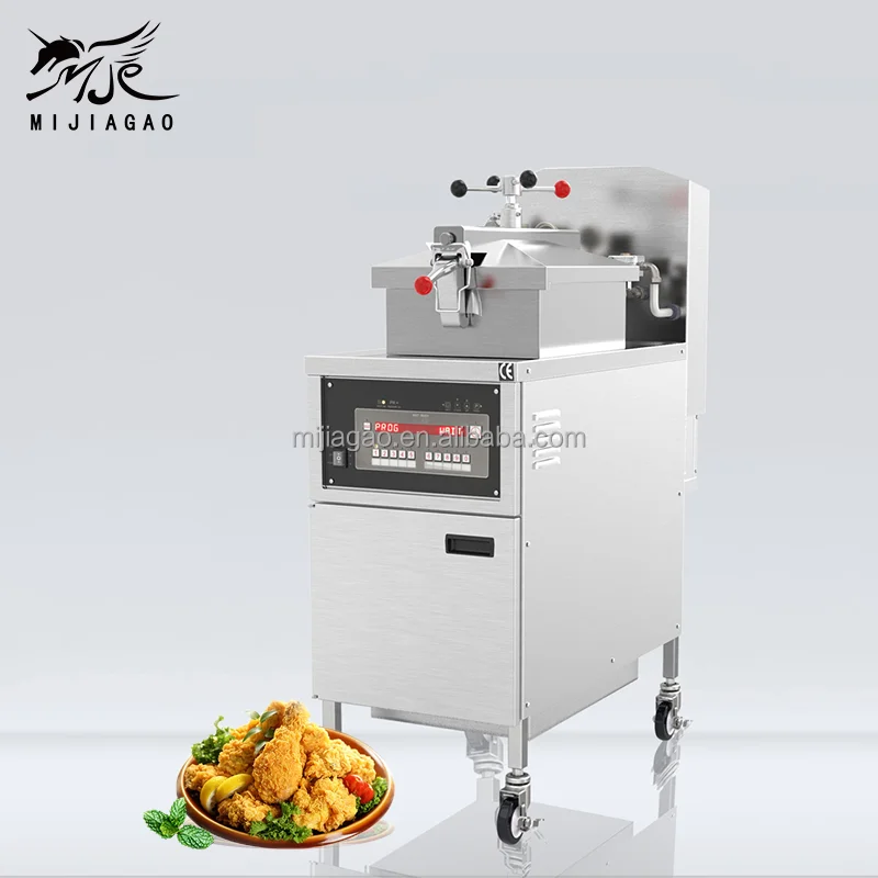 Oil Filtration System Stainless Steel Broasted Chicken Machine For Restaurant Catering Store Use
