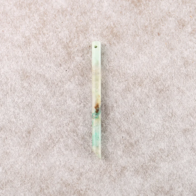 B&F حبات القرط الطويلة لصنع المجوهرات، خرز الأحجار الطبيعية المصنوعة يدويًا، أحجار لمستلزمات صناعة المجوهرات 56x4x4mm 2.4