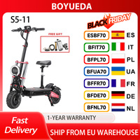 BOYUEDA S5-11 Electric Scooter, 2*3000W Motor, 85km/h Max Speed, 60V 38AH Battery, 120km Range, LCD Display, 11-inch Tire
