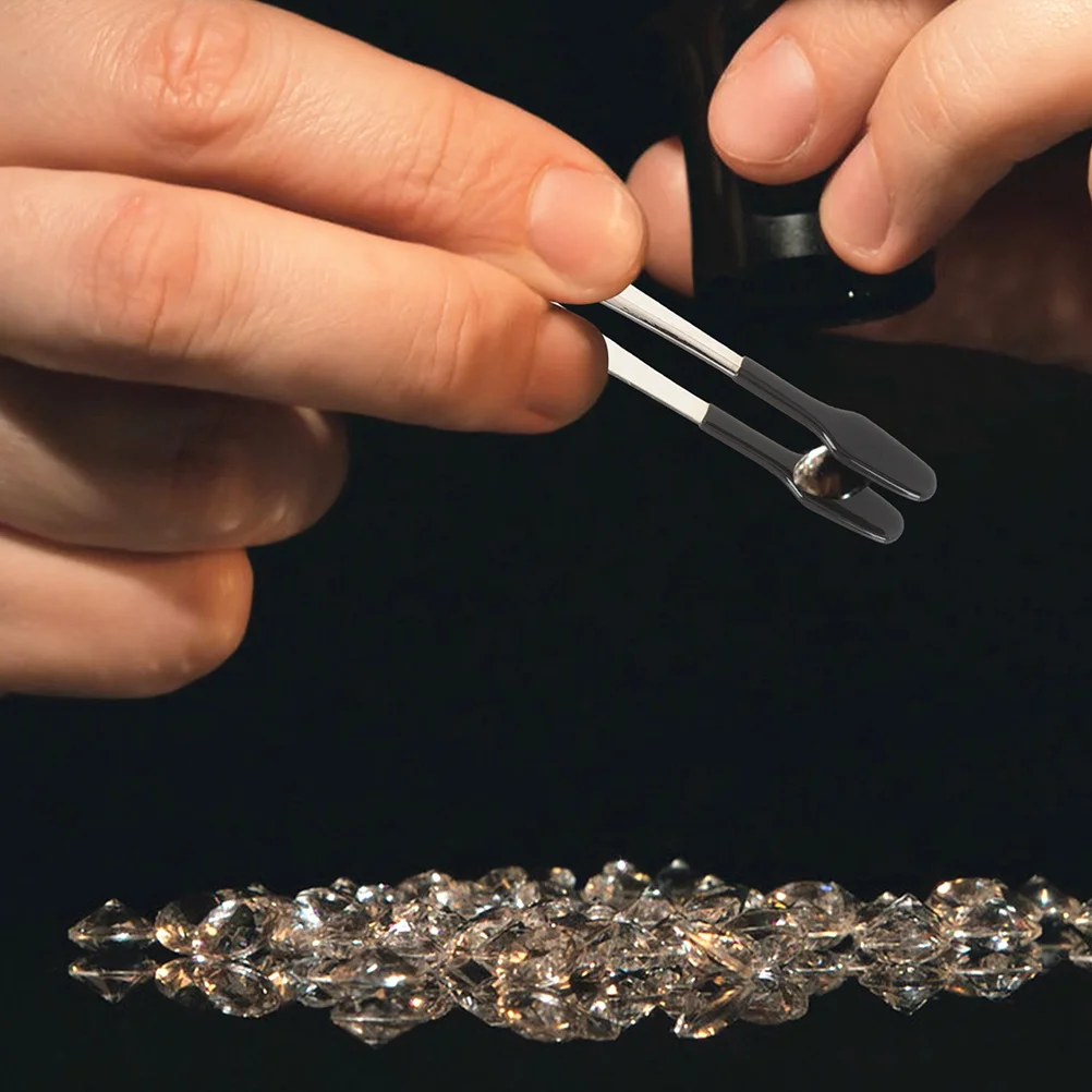 

4Pcs Immersion Coated Anti-Slip Tweezers Stainless Steel Tips for Eyelash Extensions Stamp Collecting Scrapbooking Nail Art