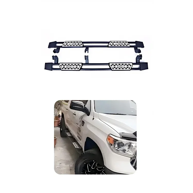 

New Hot Sale Pickup 4 Door Black Auto Parts Steel Side Step Nerf Bars Running Board for Toyota Tundra 2022-2024