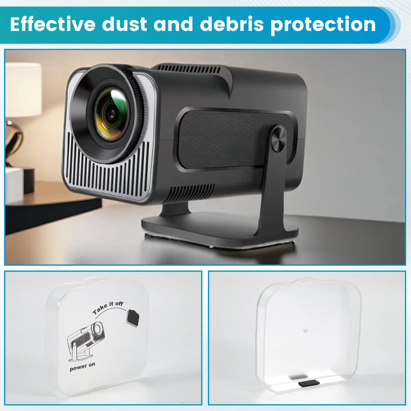 ABAN  Projector Lens Cover Dust Protection Cap for Projector Essential Projector Accessory