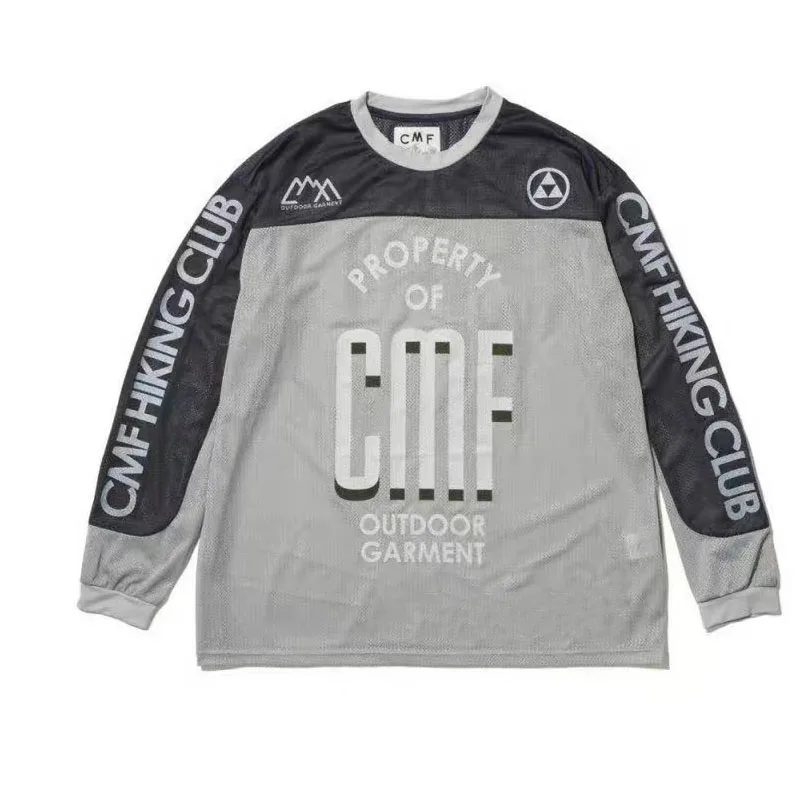 CMF Japanese Functional Quick Drying Mesh Breathable Round Neck Pullover Long Sleeved Cool T-shirt COMFY Men Trendy