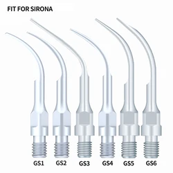 5 pcs Scaler Tips Scaling Tip For Sirona Dental Ultrasonic Scaler Handpiece Supragingival Scaling GS1 GS2 GS3 GS4 GS5 GS6