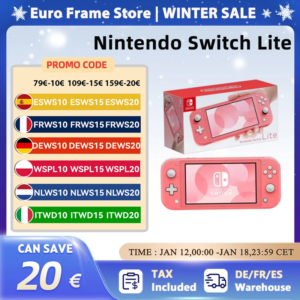 Nintendo Switch Lite LCD da 5,5 pollici Console di gioco portatile Nintendo Switch Touch screen per archiviazione interna 32G Bluetooth 4.1
