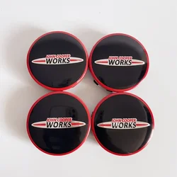 4Pcs 56mm Letters JCW John Cooper Works Car Wheel Center Hub Caps Rim Cover Emblem For Mini Cooper S Countryman F55 F56 F54 R60