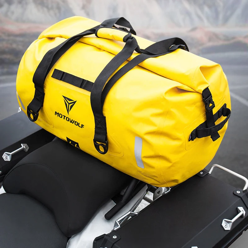 3 Color 40L 66L 90L Waterproof Tail Bags Back Seat Bags Travel Bag Luggage Rear Seat Bag Pack Universal Motorcycle Bags For BMW