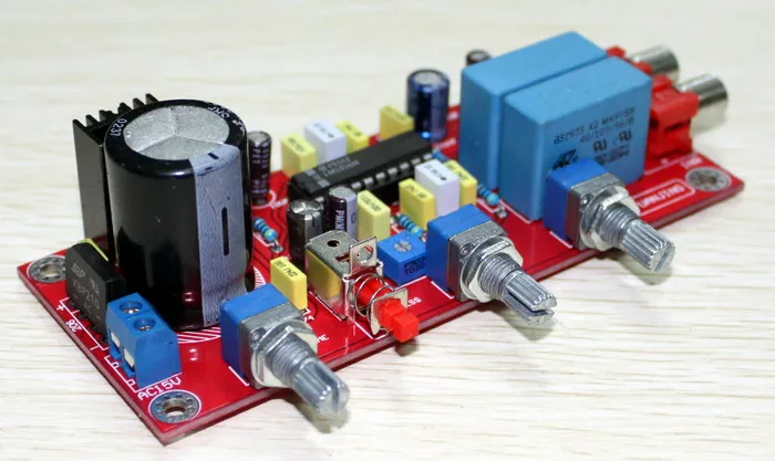 

LM1036 TREBLE and BASS adjustment finished board