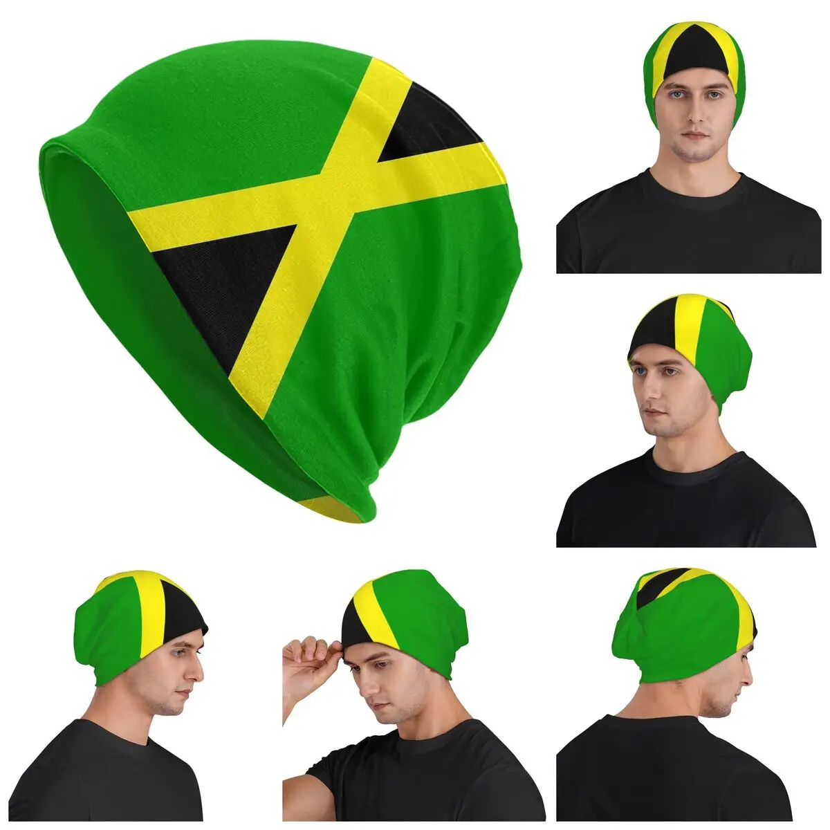 Jamaica Rasta Jamaican  Men Women Adult Beanies Caps Knitted Bonnet Hat Warm Hip Hop Autumn Winter Outdoor Skullies Hats