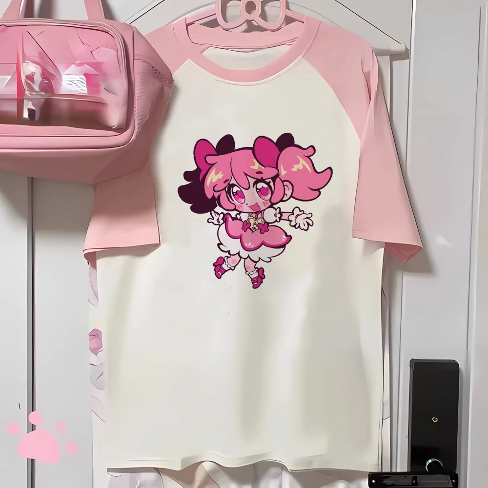 Madoka Magica t shirt women casual wear pattern breathable tshirt girl 2000s harajuku clothes