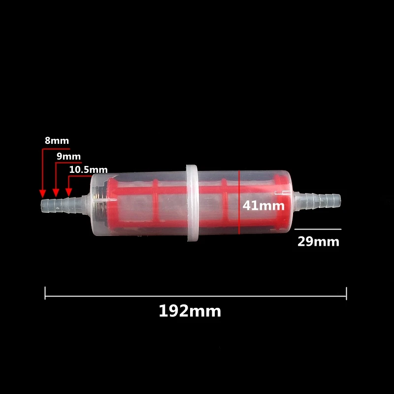 Filtro de combustible para motor de motocicleta, accesorios para coche, carburador en línea, cortacésped, 1-5 piezas, 7MM, 8MM, 3/8\