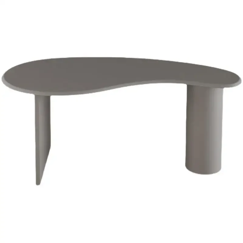 Nordic simple modern solid wood irregular desk curved Internet celebrity personality special-shaped desk computer