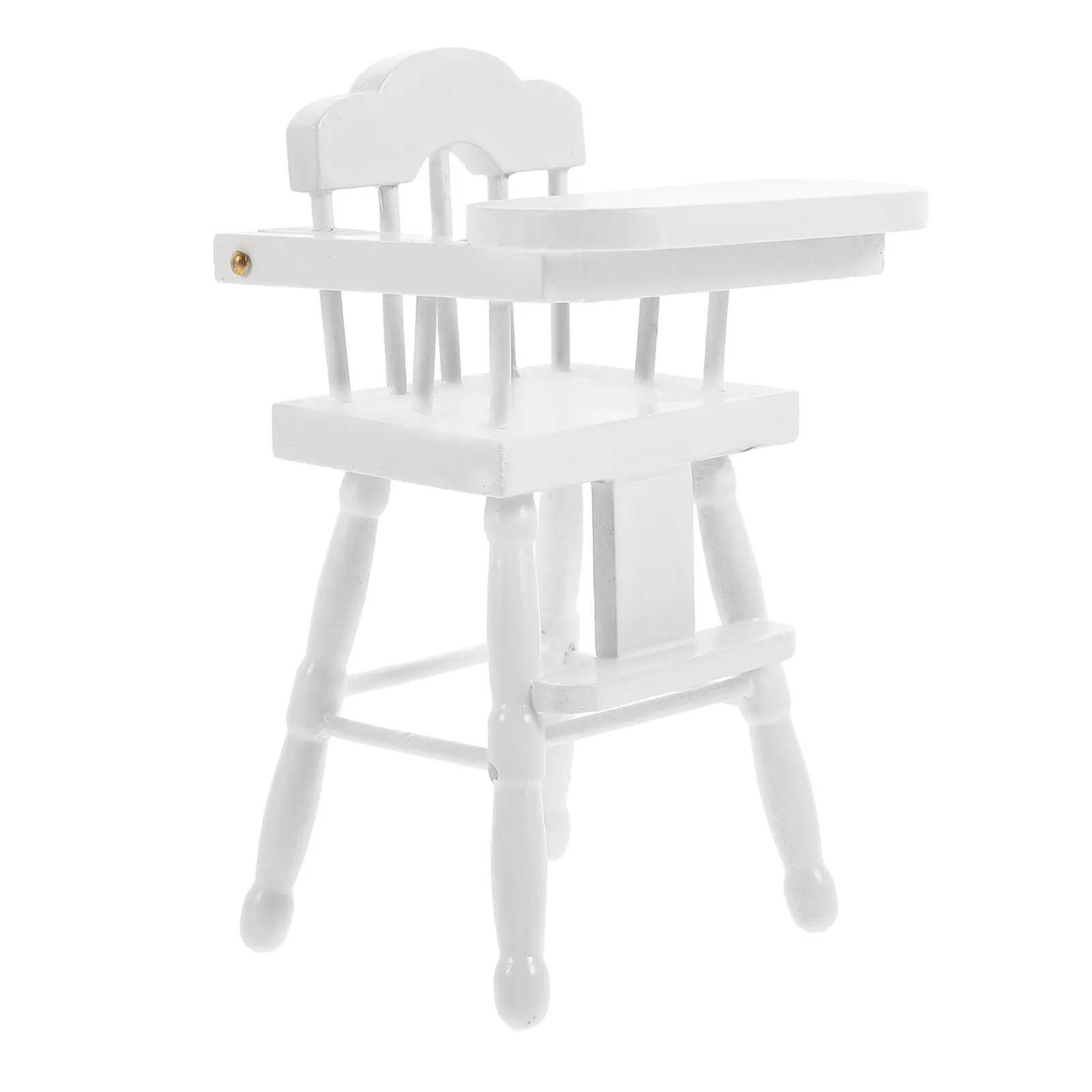 

Wooden Mini Highchair Miniature Furniture Desktop Chair Adorn Mini House Decoration Simulated Chair Kids Supply