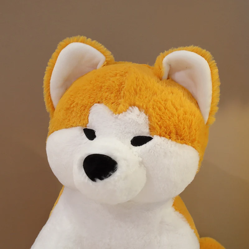 Cute Cartoon Akita Dog Plush Toy Soft Shiba Inu Puppy Stuffed Animal Dolls Accompany Baby Sleeping Pillow For Girls Kids Gifts