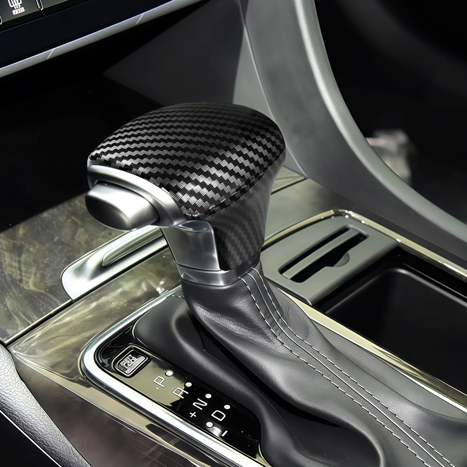 

For Kia K5 2015-2019 & K7 2016-2019 ABS Gear Shift Knob Cover Console Trim Car Interior Decor Accessories