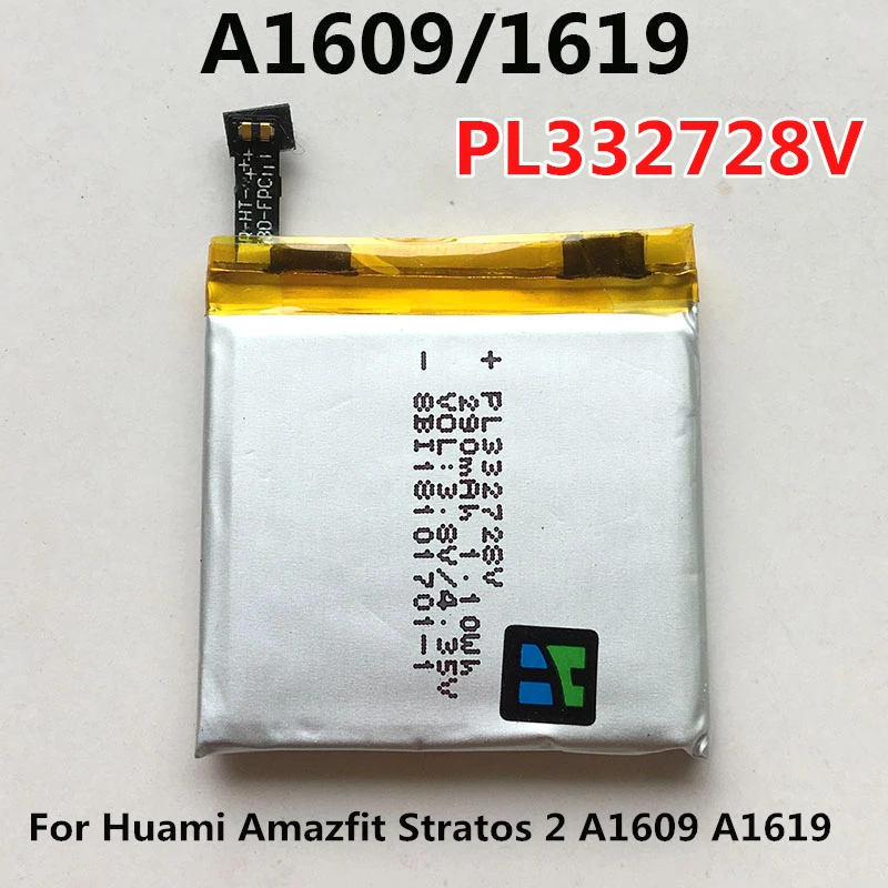 Batteria per Huami Amazfit Bip PL402120V Ares Pace A1609 L0943A T-rex GTR 2 2e Stratos 3 POP Pro 47mm 42mm PL412120H PL402022GH