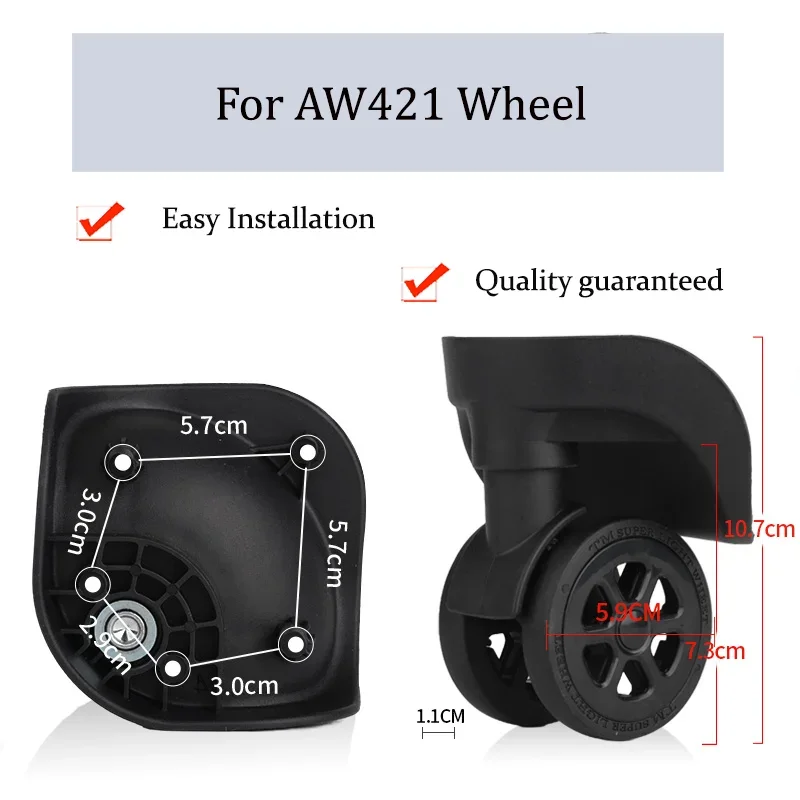 

Подходит для AW421: нейлоновые колеса для чемоданов, роликовые колесики, универсальные колеса для ремонта, бесшумные, износостойкие.