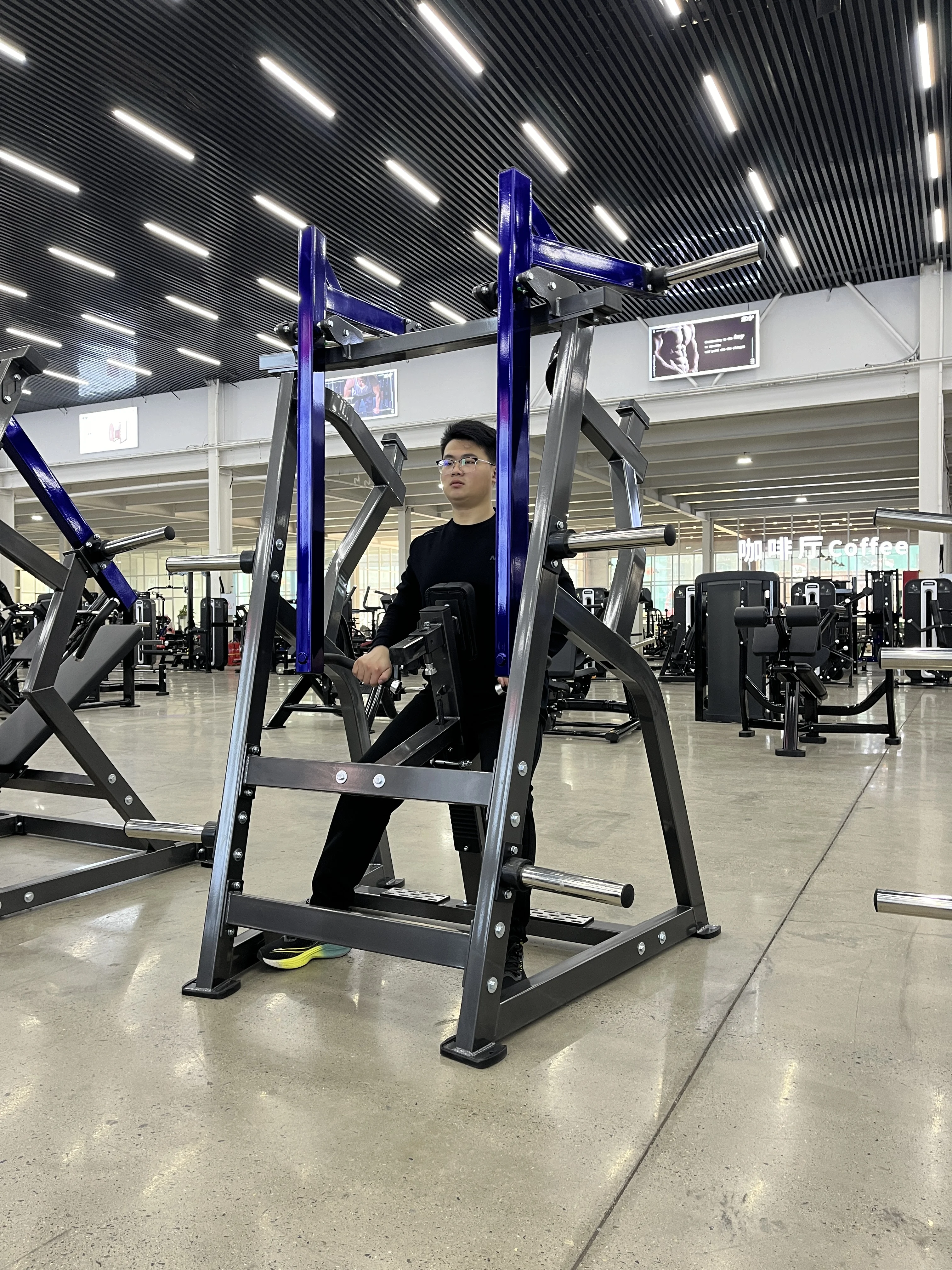 Gym Fitness Plate Loaded Chest Hip Pull-Down Lower Back Extension Side Lateral Horizontal Bench Press Seated Row Machine