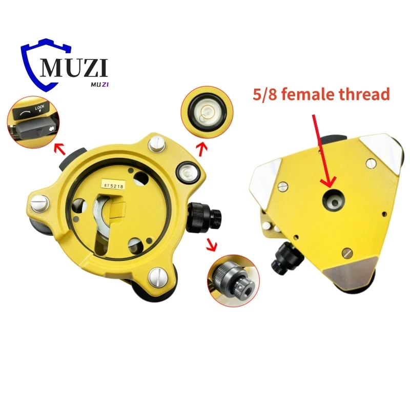 Tribrach with Optical Plummet for Topcon Total Surveying Station Surveying Instruments GPS Tribrach Joint 5/8