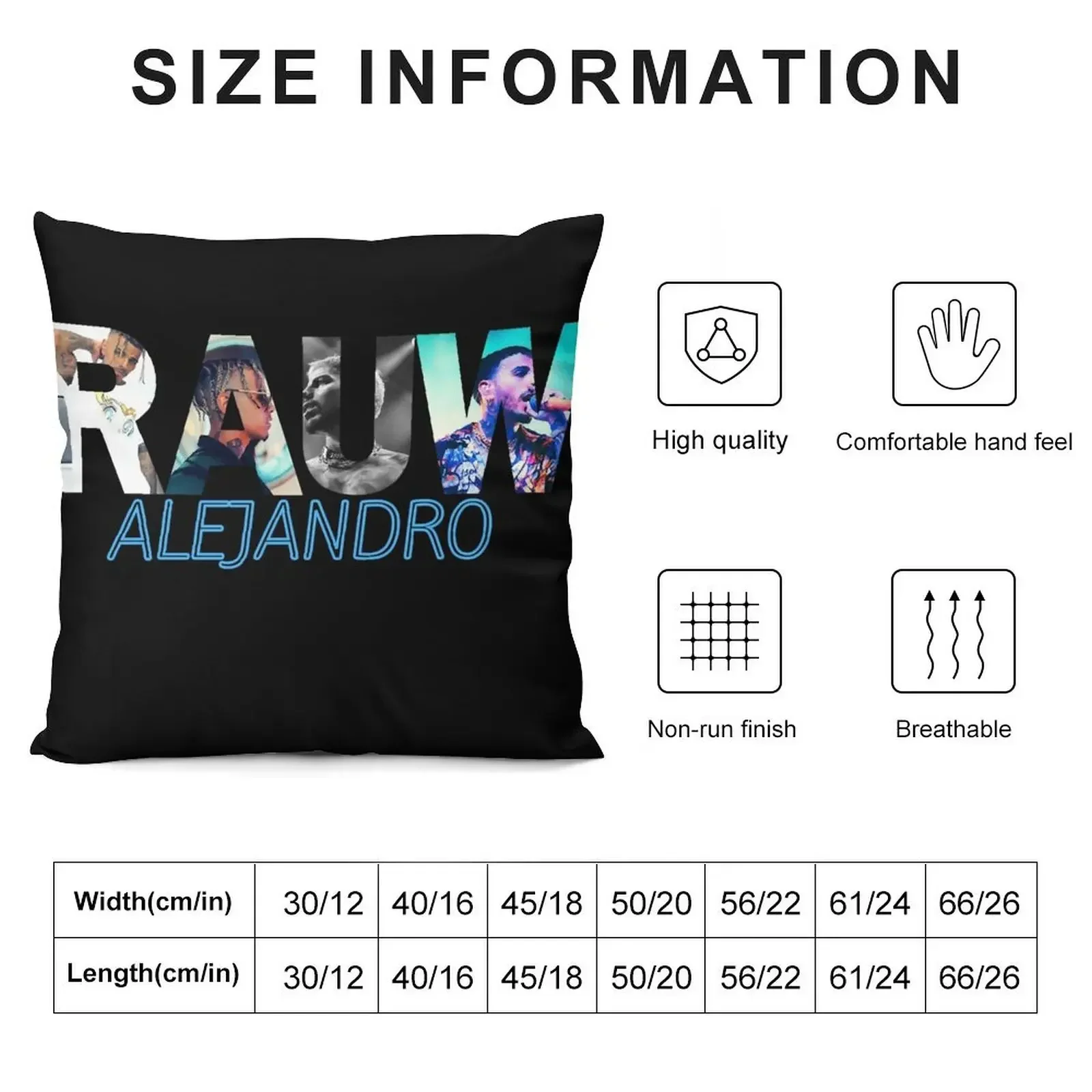 Rauw Alejandro Puerto Rican Rapper,, rauw website, bad bunny - albums, Throw Pillow Bed pillowcases Room decorating items pillow