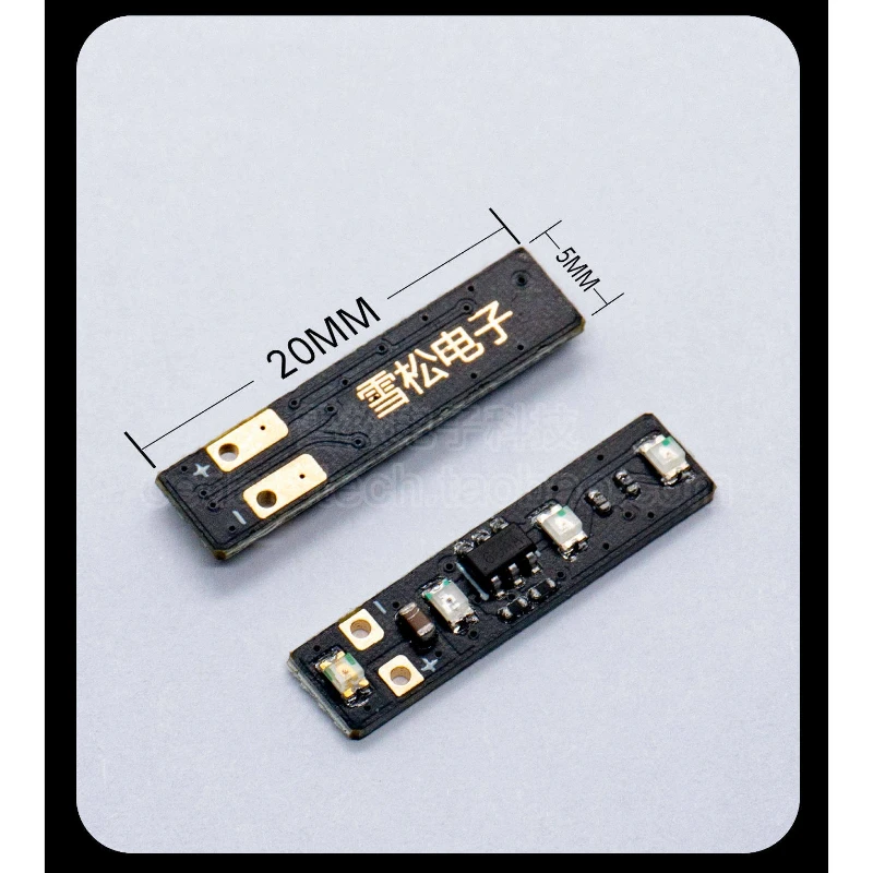 20pcs 3.7-4.2V Power Display Module with 1 String of Ternary Lithium Battery Power Meter Indicator LED Lights