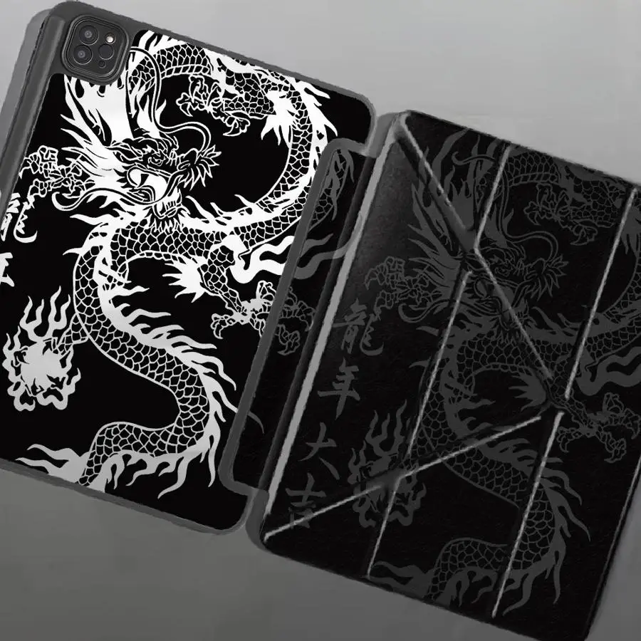 Dragon Pattern Tablet Case For iPad Mini 6 7 Pro 11th 10th 9th 8th 7th 12.9inch Pro 2025 Air 4 5 M3 M2 M4 11inch Holder Cover