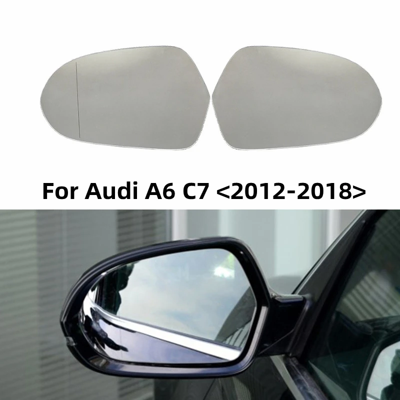 

Car Accessories Rear View Mirror Glass For A6 C7 2012-2018 Auto Replacement Electric Heating Rearview Lens Part OEM 4G0857535/36