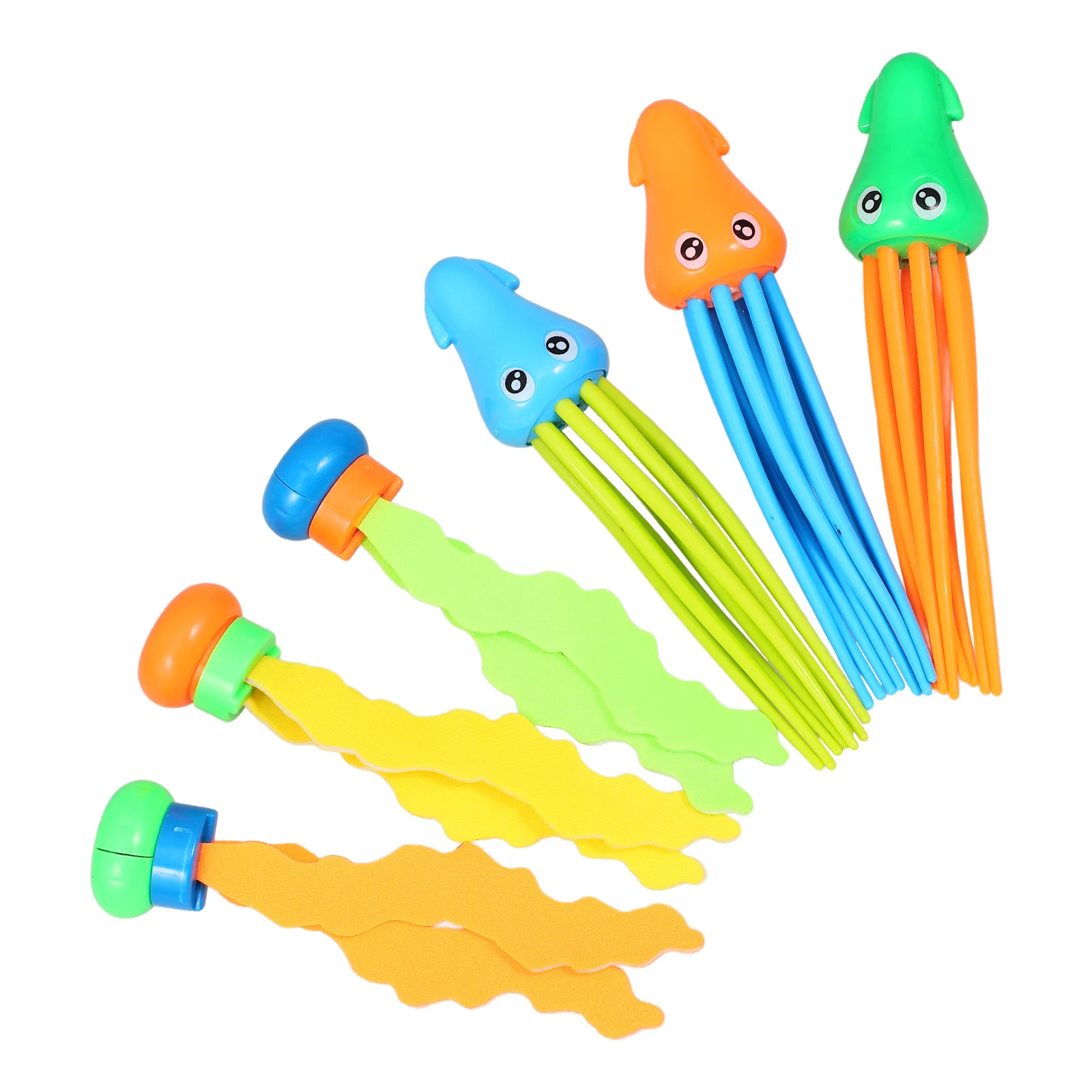 

6Pcs Water Diving Kids Underwater Seagrass Jellyfish Pool Plaything Set for Toddlers Diving Pool Toys