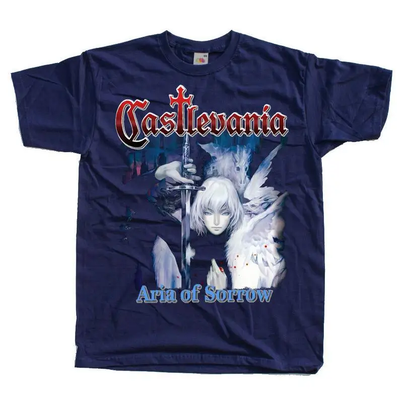 

Футболка с обложкой Castlevania Aria of Sorrow NAVY, все размеры S 5XL