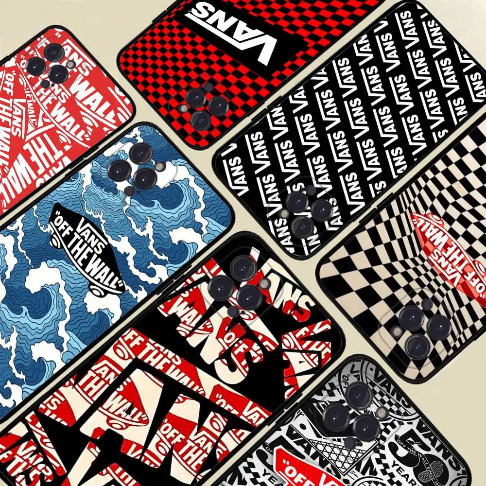 Skate Brand V-Vans Soft Back Phone Cover Case For IPhone 17 16 Pro Max 15 12 11 16e 13 Mini 14 15 Plus