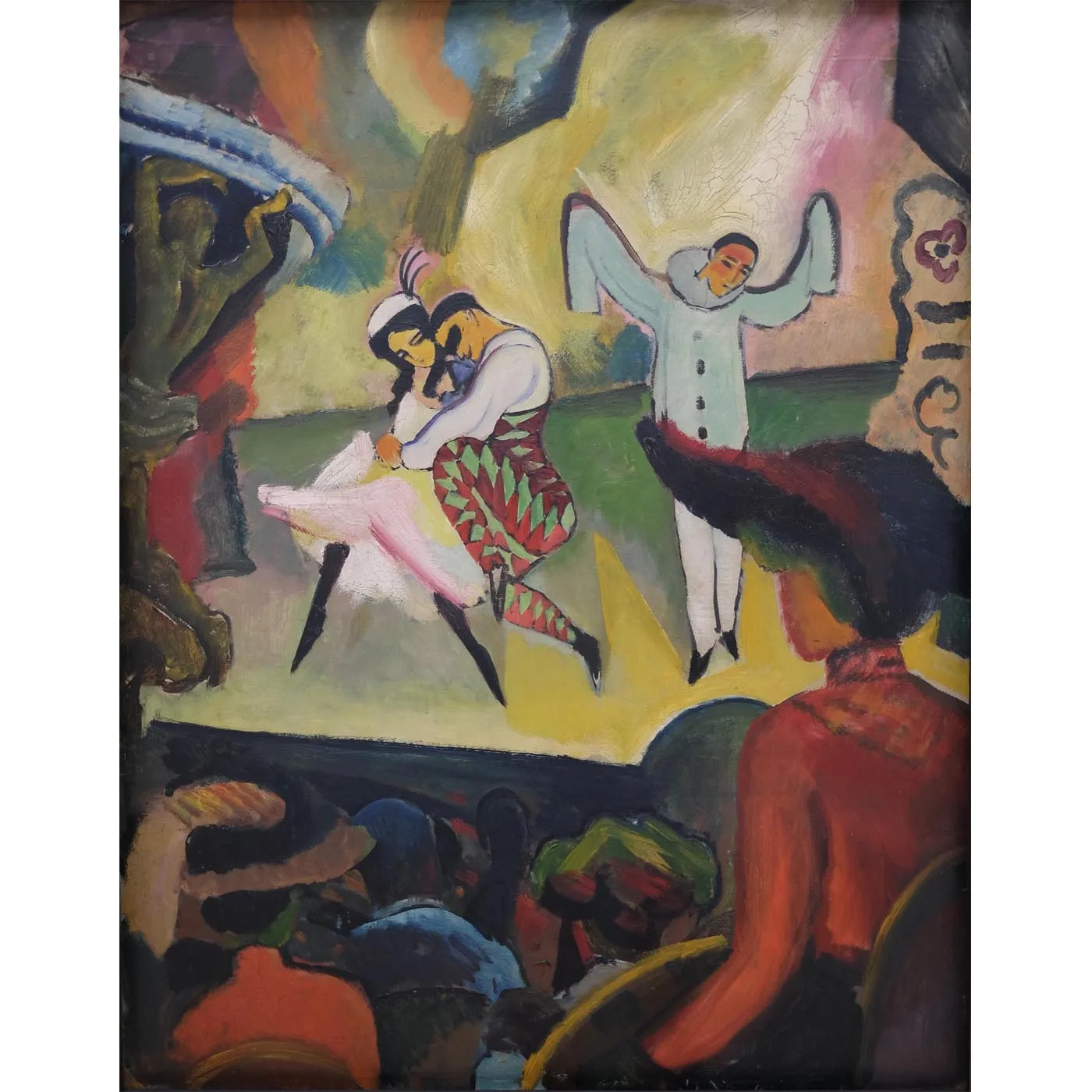 

Абстрактная масляная живопись Ballett от August Macke, ручная роспись, знаменитая картина маслом, картина для украшения столовой